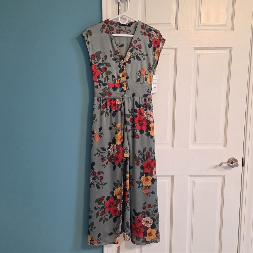 Zara Floral Romper Dress